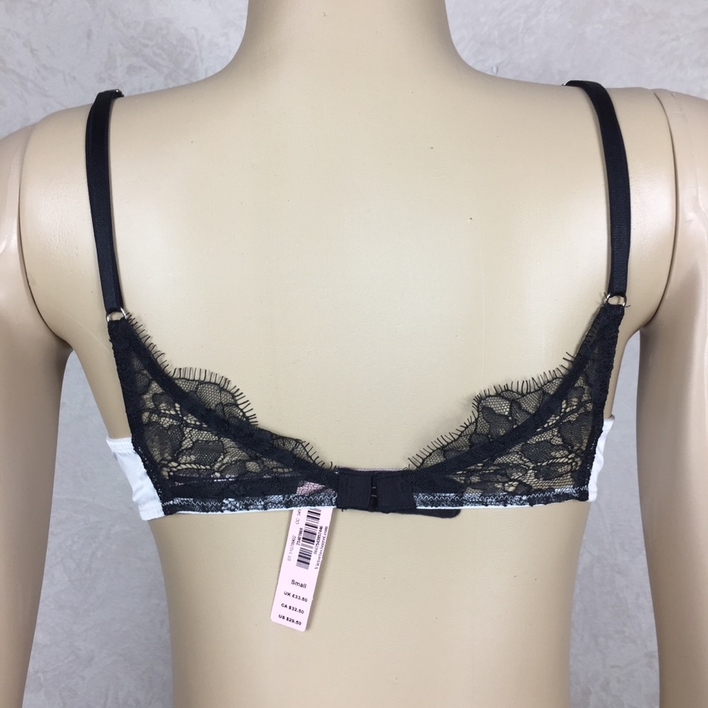 Victoria’s Secret White and Black Bra - Picture 3 of 4